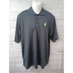 Antigua Golf Polo Shirt Gray Par's Indoor Golf NY Sz L